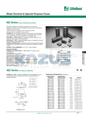 048200017ZXBF datasheet - Blade Terminal & Special Purpose Fuses