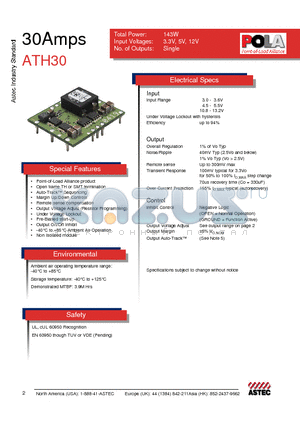 ATH30T05-9J datasheet - 30Amps