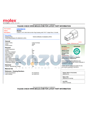 0492290210 datasheet - 3.90mm (.154