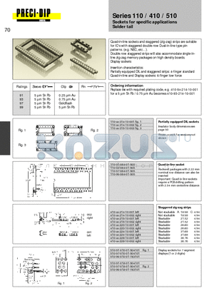 410-93-228-10-002 datasheet - Sockets for specific applications Solder tail