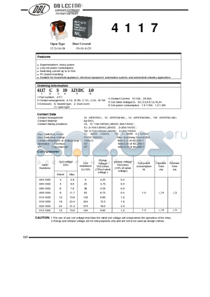 4117CO2012VDC1.0 datasheet - 4117