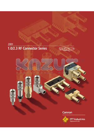 051-F53-9019A9H datasheet - 1.0/2.3 RF Connector Series