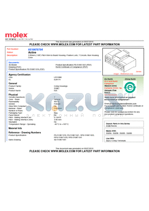 0510670704 datasheet - 3.50mm (.138