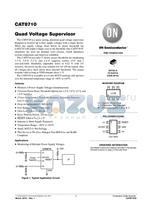 CAT8710FTD-GT3 datasheet - Quad Voltage Supervisor