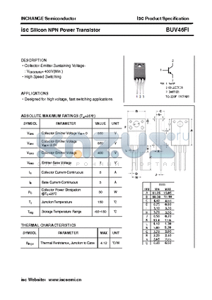 BUV46FI datasheet - isc Silicon NPN Power Transistor