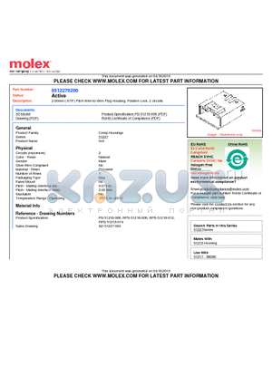 0512270200 datasheet - 2.00mm (.079