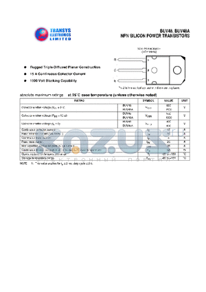 BUV48 datasheet - NPN SILICON POWER TRANSISTORS