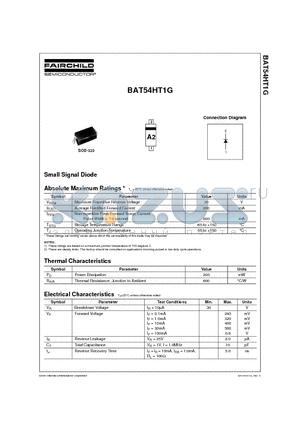 BAT54HT1G datasheet - Small Signal Diode