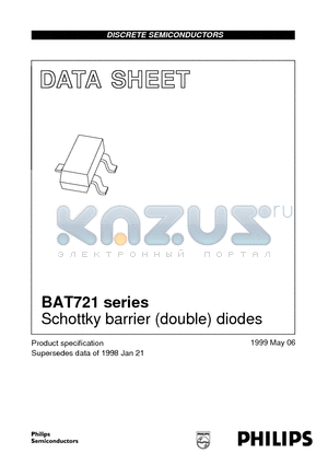 BAT721A datasheet - Schottky barrier double diodes