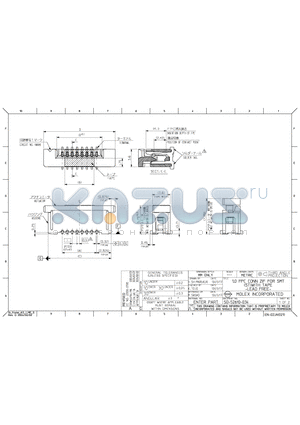 0526101275 datasheet - 1.0 FPC CONN ZIF FOR SMT (ST)WITH TAPE -LEAD FREE-