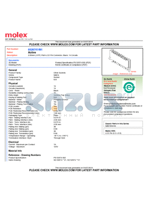 0526741491 datasheet - 2.00mm (.079