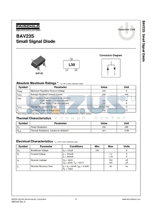 BAV23S datasheet - Small Signal Diode
