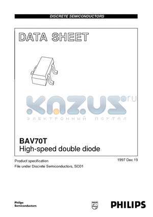 BAV70T datasheet - High-speed double diode