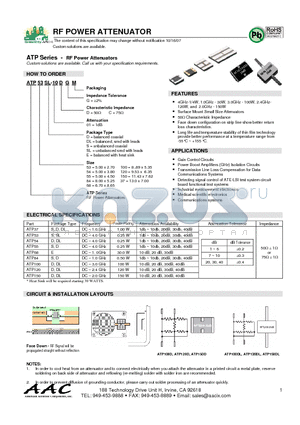 ATP100D-10CGM datasheet - RF POWER ATTENUATOR