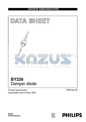 BY228 datasheet - Damper diode