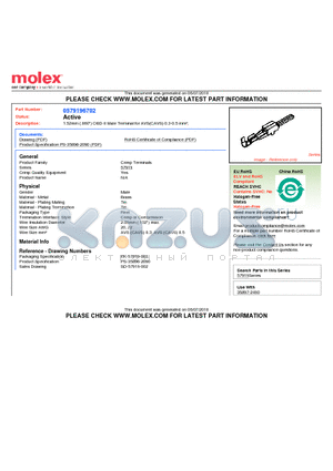 0579196702 datasheet - 1.52mm (.060