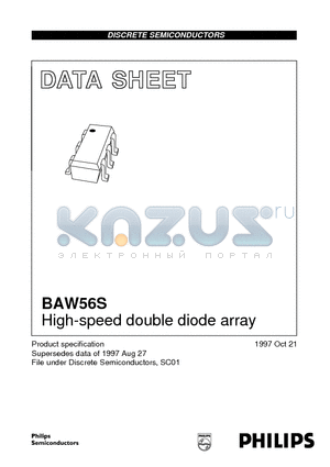 BAW56S datasheet - High-speed double diode array