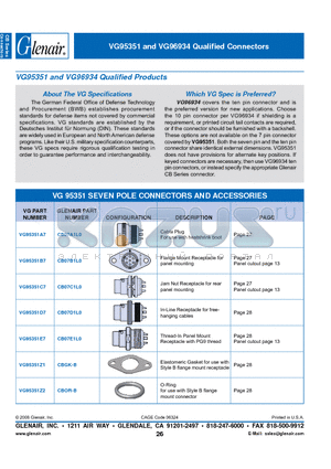 CB07B1L0 datasheet - Qualifi ed Connectors