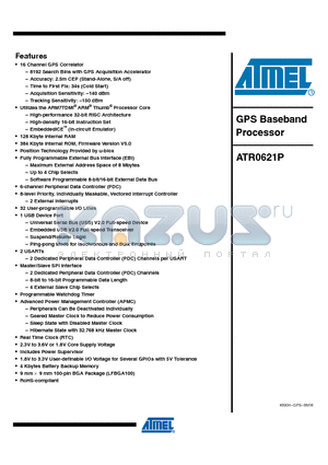 ATR0621P_08 datasheet - GPS Baseband GPS Baseband