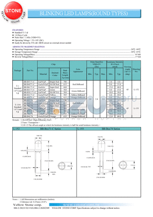 BB-B5171-C datasheet - BLINKING LED LAMPS(ROUND TYPES)