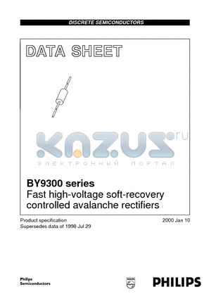 BY9306 datasheet - Fast high-voltage soft-recovery controlled avalanche rectifiers