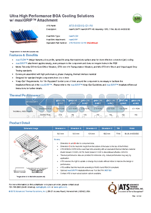 ATS-50330G-C1-R0 datasheet - maxiFLOW maxiGRIP HS Assembly- STD, T766, BLUE-ANODIZED