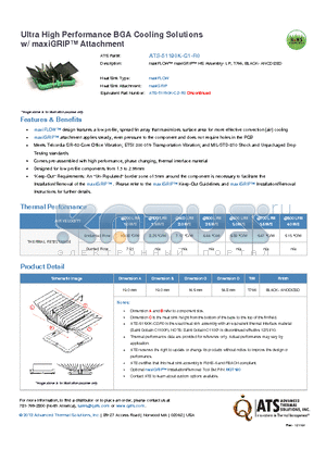 ATS-51190K-C1-R0 datasheet - maxiFLOW maxiGRIP HS Assembly- LP, T766, BLACK- ANODIZED