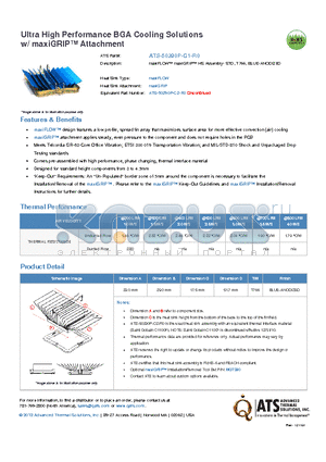 ATS-50290P-C1-R0 datasheet - maxiFLOW maxiGRIP HS Assembly- STD, T766, BLUE-ANODIZED