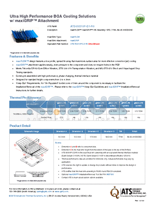 ATS-50310P-C1-R0 datasheet - maxiFLOW maxiGRIP HS Assembly- STD, T766, BLUE-ANODIZED
