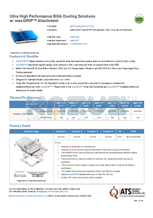 ATS-50425P-C1-R0 datasheet - maxiFLOW maxiGRIP HS Assembly- STD, T412, BLUE-ANODIZED