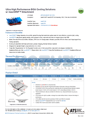 ATS-50230P-C1-R0 datasheet - maxiFLOW maxiGRIP HS Assembly- STD, T766, BLUE-ANODIZED