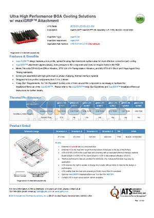 ATS-51270R-C1-R0 datasheet - maxiFLOW maxiGRIP HS Assembly- LP, T766, BLACK- ANODIZED