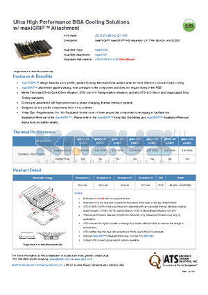 ATS-51290K-C1-R0 datasheet - maxiFLOW maxiGRIP HS Assembly- LP, T766, BLACK- ANODIZED