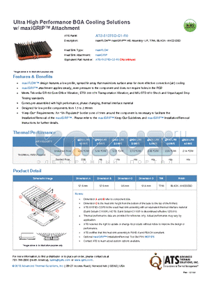 ATS-51375D-C1-R0 datasheet - maxiFLOW maxiGRIP HS Assembly- LP, T766, BLACK- ANODIZED