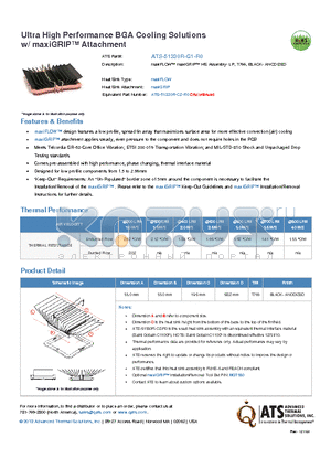 ATS-51330R-C1-R0 datasheet - maxiFLOW maxiGRIP HS Assembly- LP, T766, BLACK- ANODIZED