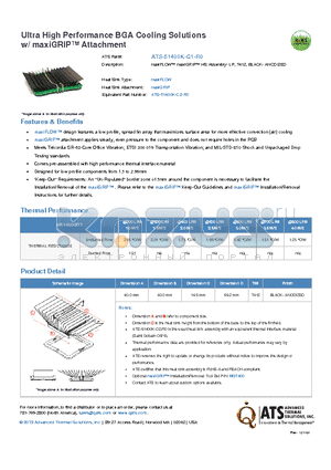 ATS-51400K-C1-R0 datasheet - maxiFLOW maxiGRIP HS Assembly- LP, T412, BLACK- ANODIZED