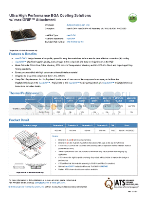 ATS-51450D-C1-R0 datasheet - maxiFLOW maxiGRIP HS Assembly- LP, T412, BLACK- ANODIZED