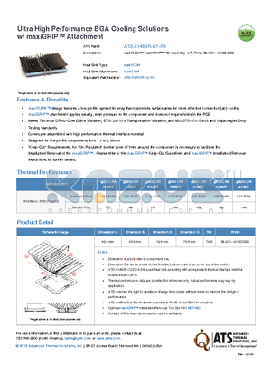ATS-51450R-C1-R0 datasheet - maxiFLOW maxiGRIP HS Assembly- LP, T412, BLACK- ANODIZED