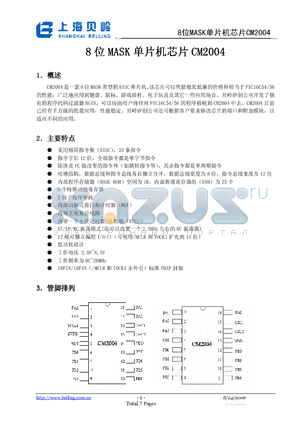 CM2004 datasheet - CM2004