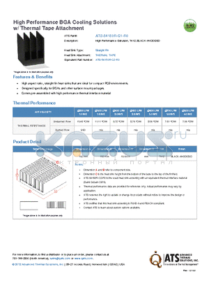 ATS-54150R-C1-R0 datasheet - High Performance Extrusion, T412, BLACK-ANODIZED