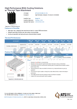 ATS-54150W-C1-R0 datasheet - High Performance Extrusion, T412, BLACK-ANODIZED