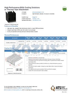 ATS-54230W-C1-R0 datasheet - High Performance Extrusion, T412, BLACK-ANODIZED