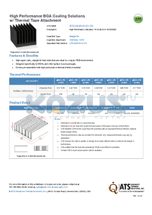 ATS-54250R-C1-R0 datasheet - High Performance Extrusion, T412, BLACK-ANODIZED