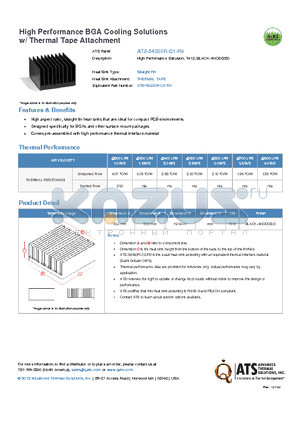 ATS-54330R-C1-R0 datasheet - High Performance Extrusion, T412, BLACK-ANODIZED