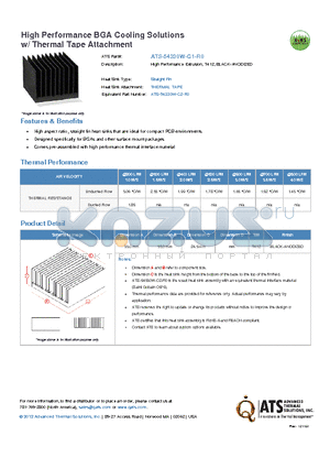 ATS-54330W-C1-R0 datasheet - High Performance Extrusion, T412, BLACK-ANODIZED