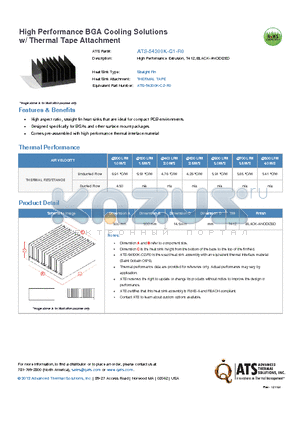 ATS-54300K-C1-R0 datasheet - High Performance Extrusion, T412, BLACK-ANODIZED
