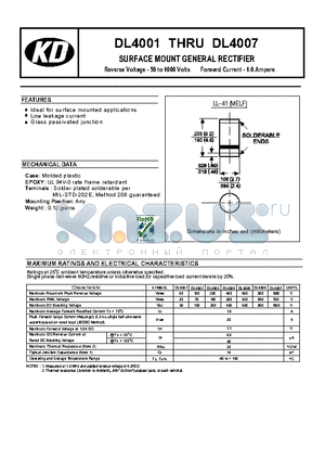 DL4001 datasheet - Low leakage current