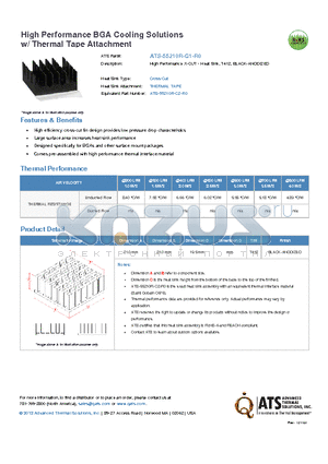 ATS-55210R-C1-R0 datasheet - High Performance X-CUT - Heat Sink, T412, BLACK-ANODIZED