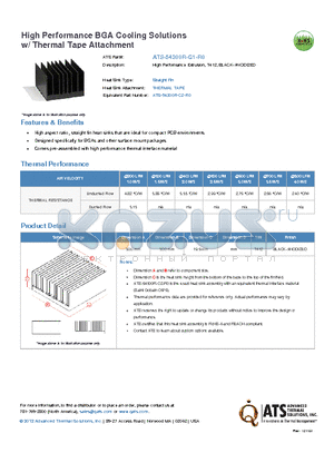 ATS-54300R-C1-R0 datasheet - High Performance Extrusion, T412, BLACk-ANODIZED