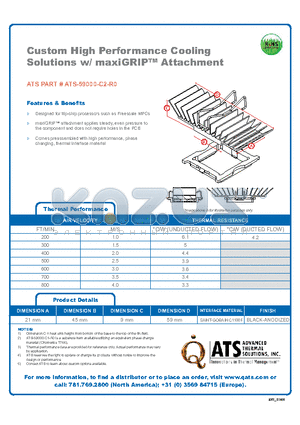 ATS-59000-C2-R0 datasheet - Custom High Performance Cooling